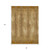 8' X 10' Copper And Brown Striped Washable Indoor Outdoor Area Rug