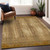 8' X 10' Copper And Brown Striped Washable Indoor Outdoor Area Rug