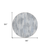 8' Gray And Ivory Round Striped Washable Indoor Outdoor Area Rug