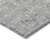 8' X 10' Gray And Silver Damask Washable Indoor Outdoor Area Rug