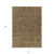 8' X 10' Brown And Taupe Floral Washable Indoor Outdoor Area Rug