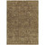 8' X 10' Brown And Taupe Floral Washable Indoor Outdoor Area Rug