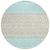 8' Teal Blue Aqua And Ivory Round Geometric Washable Indoor Outdoor Area Rug