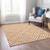 8' X 10' Orange And Ivory Geometric Washable Indoor Outdoor Area Rug