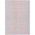 9' X 12' Pink And Gray Animal Print Washable Indoor Outdoor Area Rug - Pink, Gray