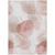 9' X 12' Merlot and Ivory Abstract Washable Non Skid Indoor Outdoor Area Rug