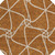 8' Orange And Ivory Round Geometric Washable Indoor Outdoor Area Rug Contemporary Style - Orange, Ivory Color