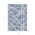 10' X 14' Denim Blue And Ivory Geometric Washable Indoor Outdoor Area Rug
