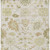 10' X 14' Ivory Green And Tan Floral Washable Indoor Outdoor Area Rug