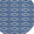 8' Navy Blue And Ivory Round Geometric Washable Indoor Outdoor Area Rug Transitional Style - Navy Blue, Ivory Color