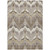 9' X 12' Beige Chocolate And Taupe Ikat Washable Indoor Outdoor Area Rug