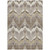 9' X 12' Beige Chocolate And Taupe Ikat Washable Indoor Outdoor Area Rug