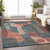 8' X 10' Sage And Pale Aqua Abstract Washable Indoor Outdoor Area Rug