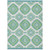 10' X 14' Lime Green And Ivory Medallion Washable Indoor Outdoor Area Rug