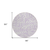 8' Lavender And Ivory Round Floral Washable Indoor Outdoor Area Rug