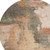 8' Terra Cotta Gray And Brown Round Abstract Washable Indoor Outdoor Area Rug