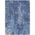 10' X 14' Navy Blue And Denim Blue Abstract Washable Indoor Outdoor Area Rug - 880016680171