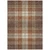 9' X 12' Chocolate Copper And Gold Plaid Washable Indoor Outdoor Area Rug