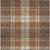 9' X 12' Chocolate Copper And Gold Plaid Washable Indoor Outdoor Area Rug