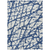 8' X 10' Navy Blue And Ivory Abstract Washable Indoor Outdoor Area Rug