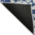 8' X 10' Navy Blue And Ivory Abstract Washable Indoor Outdoor Area Rug