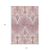 8' X 10' Blush Pink And Ivory Ikat Washable Indoor Outdoor Area Rug