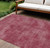 10' X 14' Red Washable Indoor Outdoor Area Rug