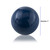 Set of 2 Blue Aluminum Decorative Spheres 3" - 4512822754512