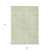 9' X 12' Artichoke Green And Ivory Geometric Washable Indoor Outdoor Area Rug
