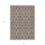 8' X 10' Ivory Taupe And Beige Floral Washable Indoor Outdoor Area Rug