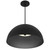 24" Black Aluminum Dome LED Dimmable Outdoor Pendent Hanging Light