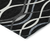 8' X 10' Black Gray And Ivory Abstract Washable Indoor Outdoor Area Rug