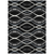 8' X 10' Black Gray And Ivory Abstract Washable Indoor Outdoor Area Rug