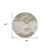 8' Taupe And Beige Round Abstract Washable Indoor Outdoor Area Rug