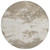8' Taupe And Beige Round Abstract Washable Indoor Outdoor Area Rug