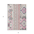 9' X 12' Pink Gray And Ivory Aztec Washable Indoor Outdoor Area Rug