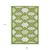 9' X 12' Lime Green And Ivory Trellis Washable Indoor Outdoor Area Rug