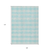 9' X 12' Aqua And Ivory Plaid Washable Indoor Outdoor Area Rug