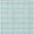 9' X 12' Aqua And Ivory Plaid Washable Indoor Outdoor Area Rug