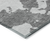 8' X 10' Gray And Ivory Abstract Washable Indoor Outdoor Area Rug
