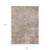 9' X 12' Taupe and Ivory Abstract Washable Non Skid Indoor Outdoor Area Rug