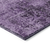 8' Round Purple Round Abstract Washable Non Skid Indoor Outdoor Area Rug