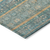 9' X 12' Teal Blue Gold And Taupe Southwestern Washable Indoor Outdoor Area Rug