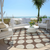 8' Brown And Beige Round Polka Dot Washable Indoor Outdoor Area Rug