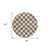 8' Brown And Beige Round Polka Dot Washable Indoor Outdoor Area Rug