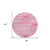 8' Round Blush Round Abstract Washable Non Skid Indoor Outdoor Area Rug