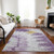 9' X 12' Purple And Lavender Abstract Washable Indoor Outdoor Area Rug - 608219128456