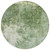 8' Fern Green And Artichoke Green Round Abstract Washable Indoor Outdoor Area Rug