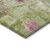 9' X 12' Lime Green Ivory And Pink Abstract Washable Indoor Outdoor Area Rug