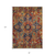 8' X 10' Red Orange And Blue Oriental Washable Indoor Outdoor Area Rug